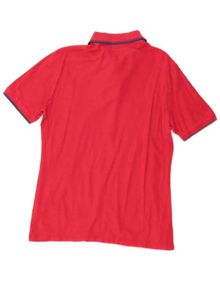 Fila Mens Polo Shirt Large Red