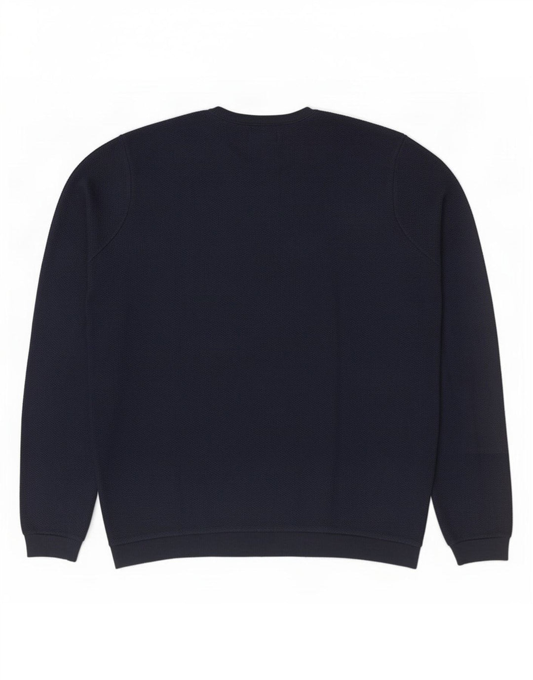 Zara Mens Crew Neck Jumper Sweater Large Navy Blue