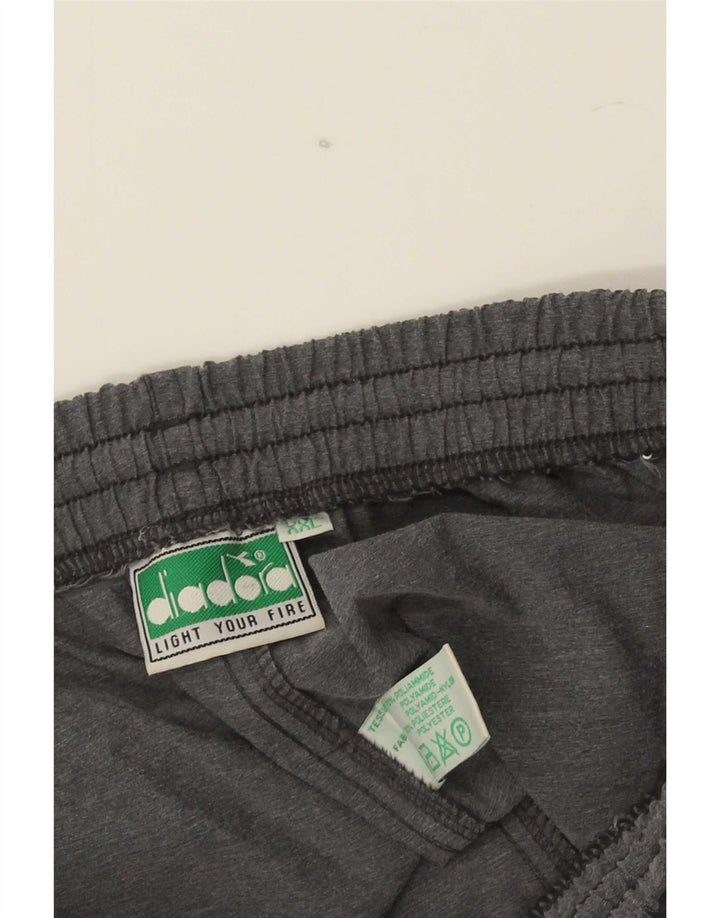 Diadora Mens Tracksuit Trousers 2XL Grey Nylon