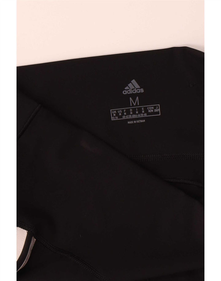 Adidas Womens Leggings UK 12/14 Medium Black