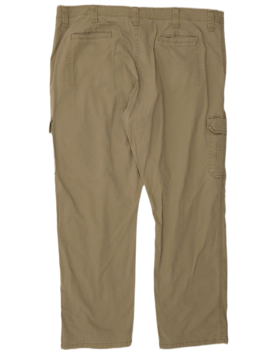 WRANGLER Mens Relaxed Fit Cargo Trousers W42 L30 Khaki Cotton