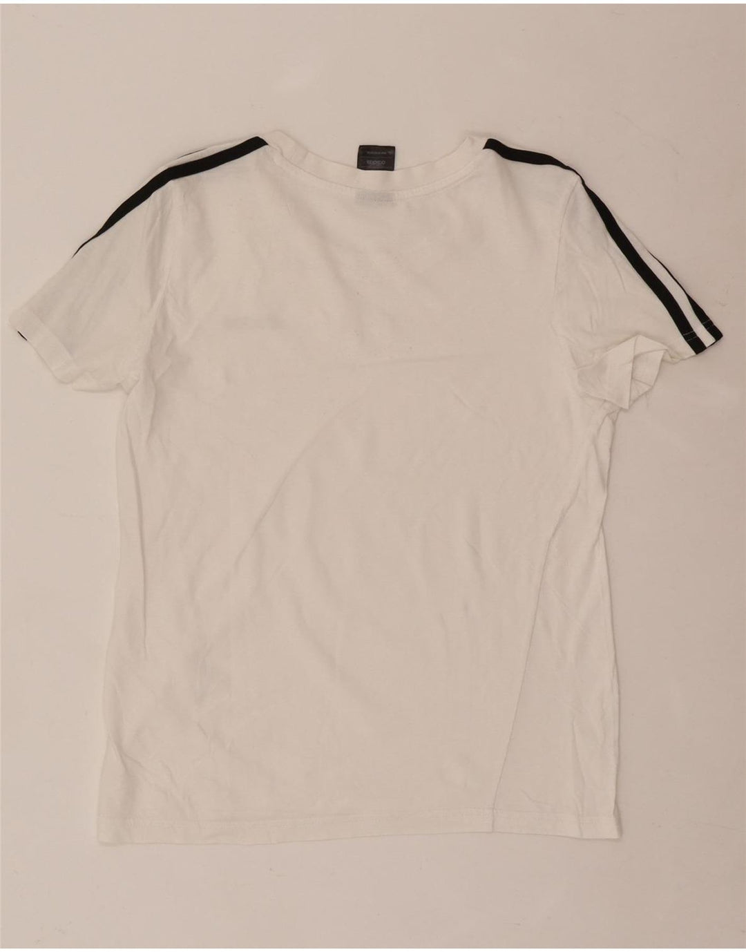 Adidas Womens T-Shirt Top UK 12/14 Medium White