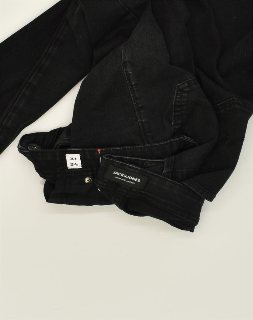 JACK & JONES Mens Slim Jeans W31 L34  Black Cotton | Vintage Jack & Jones | Thrift | Second-Hand Jack & Jones | Used Clothing | Messina Hembry 