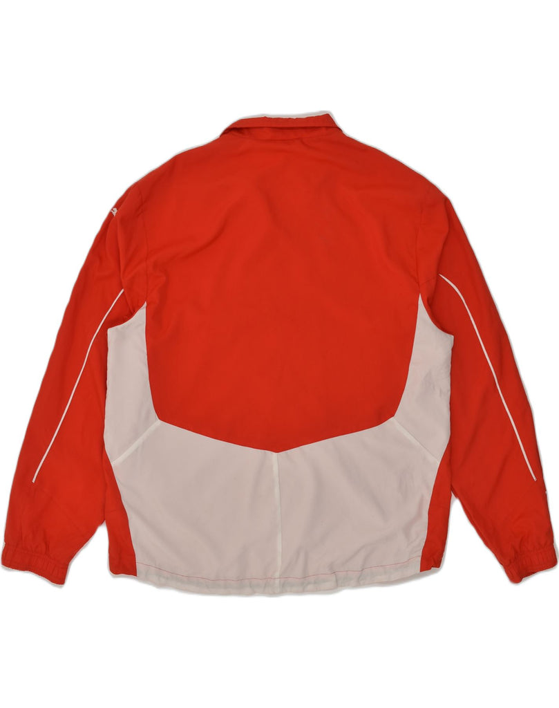 PUMA Mens Tracksuit Top Jacket XL Red Colourblock Polyester | Vintage Puma | Thrift | Second-Hand Puma | Used Clothing | Messina Hembry 