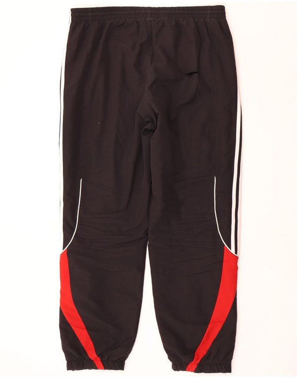 Adidas Mens Tracksuit Trousers Joggers UK 44/46 Large Black Colourblock