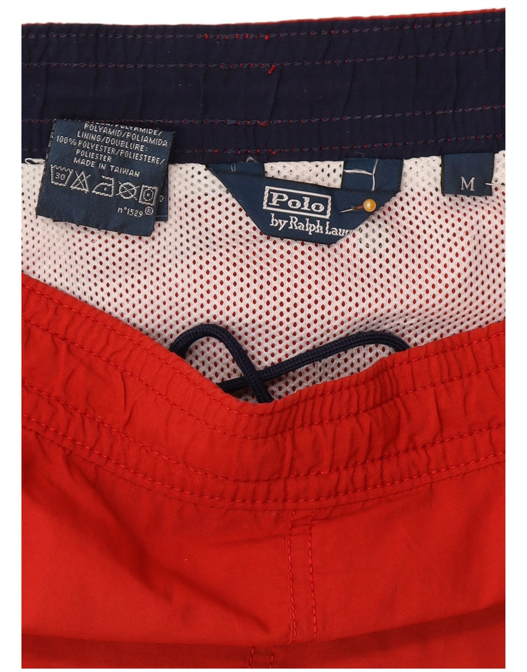 Polo Ralph Lauren Mens Swimming Shorts Medium  Red Polyester