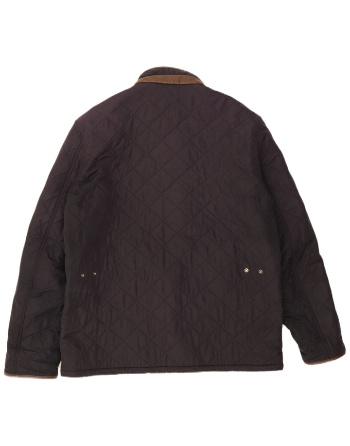 Barbour Mens Quilted Jacket UK 42 XL Navy Blue