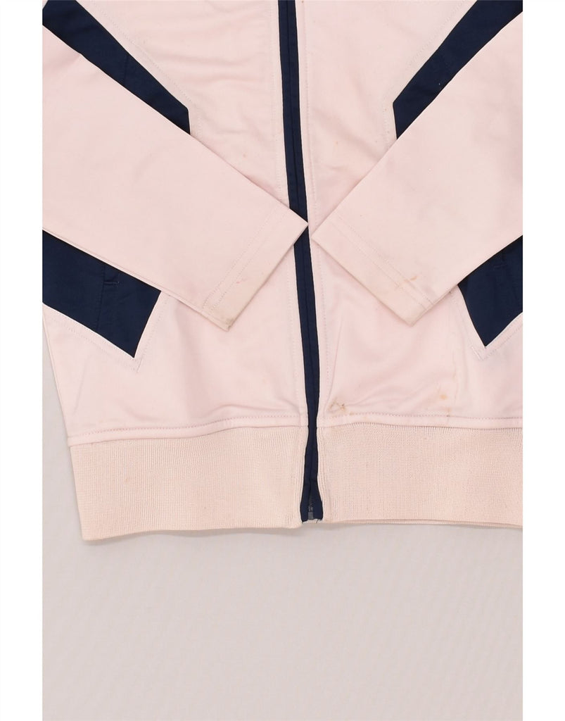 ASICS Girls Tracksuit Top Jacket 7-8 Years Pink Colourblock | Vintage Asics | Thrift | Second-Hand Asics | Used Clothing | Messina Hembry 