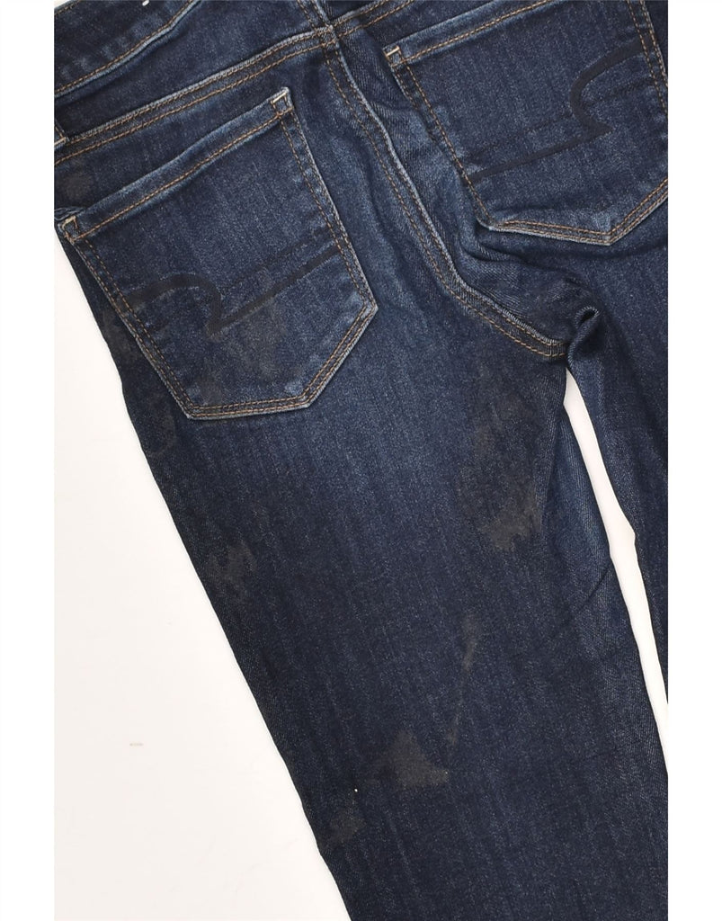 AMERICAN EAGLE Womens Super Skinny Jeans UK 4 XS W24 L30  Blue Cotton | Vintage American Eagle | Thrift | Second-Hand American Eagle | Used Clothing | Messina Hembry 