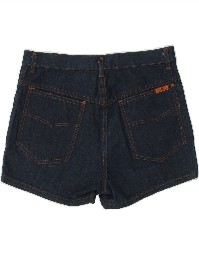 MASH Womens Denim Shorts W32 Large Navy Blue Cotton Vintage Mash and Second-Hand Mash from Messina Hembry 