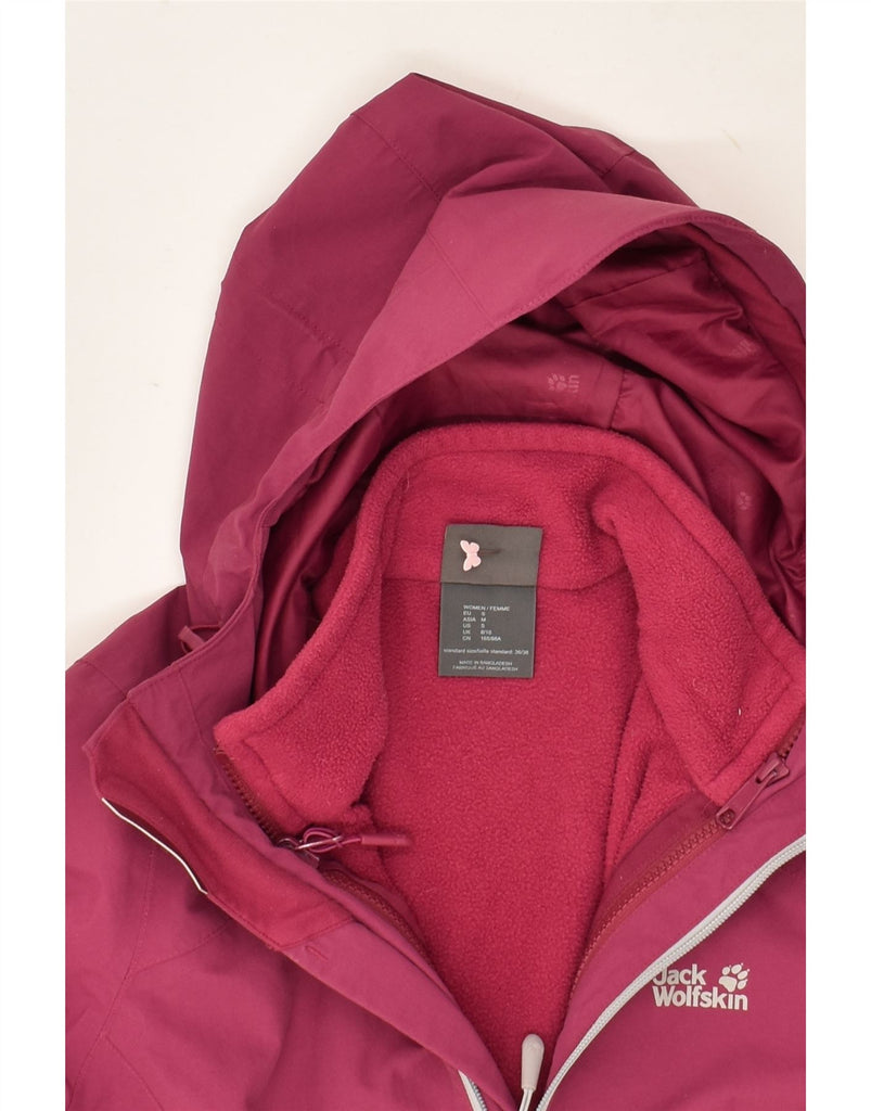 JACK WOLFSKIN Womens 3 In 1 Hooded Windbreaker Jacket UK 8/10 Small Pink | Vintage Jack Wolfskin | Thrift | Second-Hand Jack Wolfskin | Used Clothing | Messina Hembry 