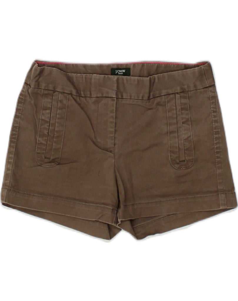 J. CREW Womens Casual Shorts US 0 XS W28 Brown Cotton | Vintage J. Crew | Thrift | Second-Hand J. Crew | Used Clothing | Messina Hembry 