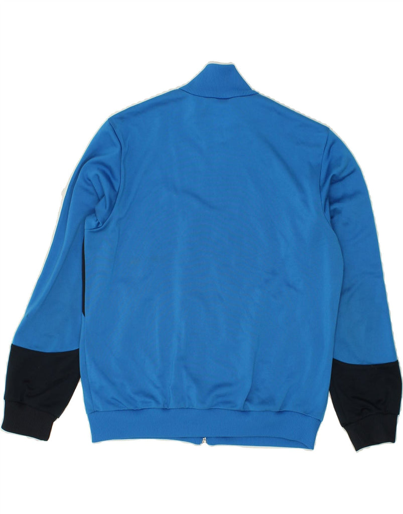 ADIDAS Boys Tracksuit Top Jacket 11-12 Years Blue Colourblock Polyester | Vintage Adidas | Thrift | Second-Hand Adidas | Used Clothing | Messina Hembry 