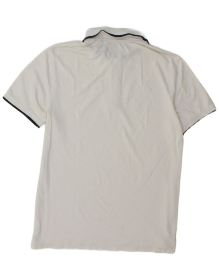 Guess Mens Polo Shirt Large White