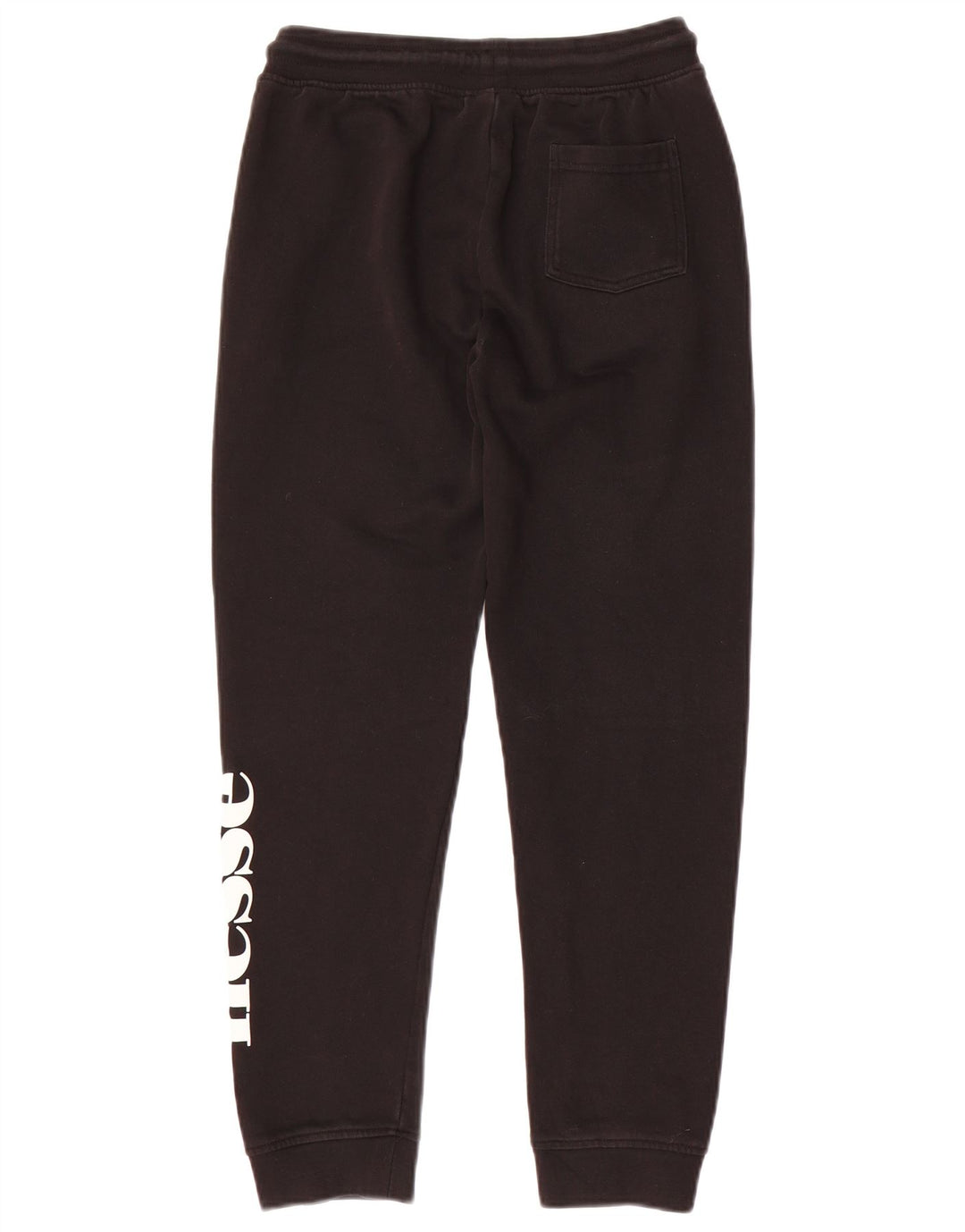 ELLESSE Boys Graphic Tracksuit Trousers Joggers 11-12 Years Black Cotton