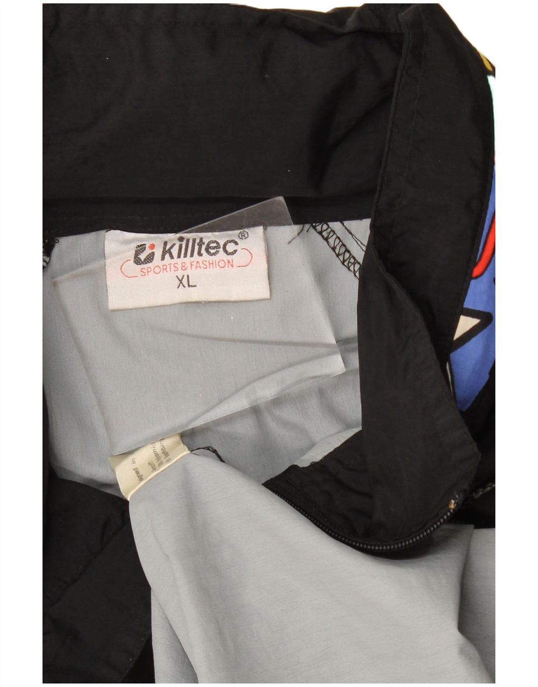 KILLTEC Mens Windbreaker Jacket UK 42 XL Black Colourblock Polyamide