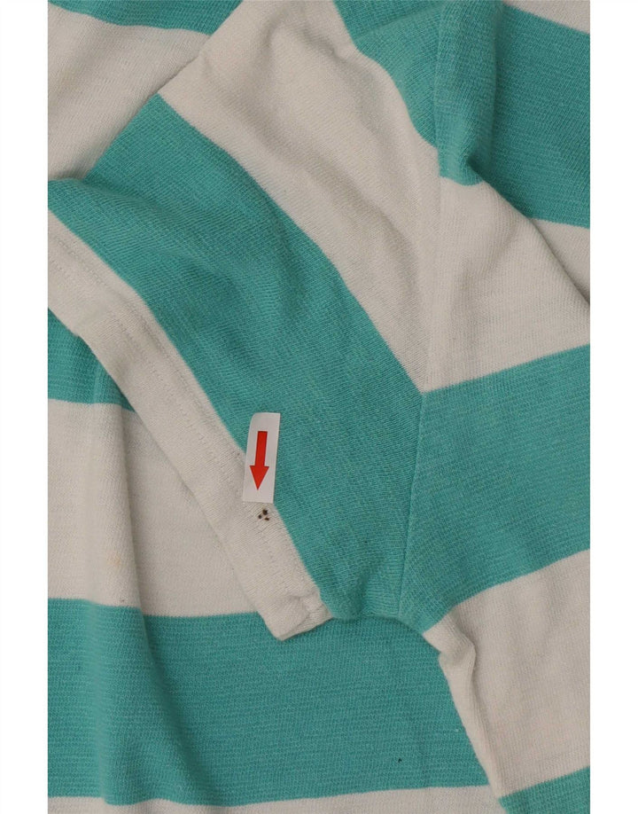 Jack Wills Mens T-Shirt Top Medium Green Striped Cotton