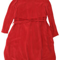 Cos Womens Long Sleeve Loose Fit Basic Dress EU 36 Small Red Cupro