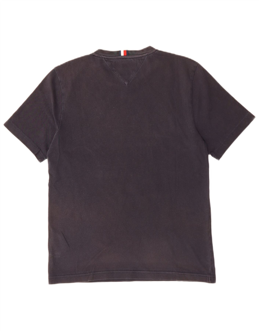 TOMMY HILFIGER Mens Graphic T-Shirt Top Small Navy Blue Cotton