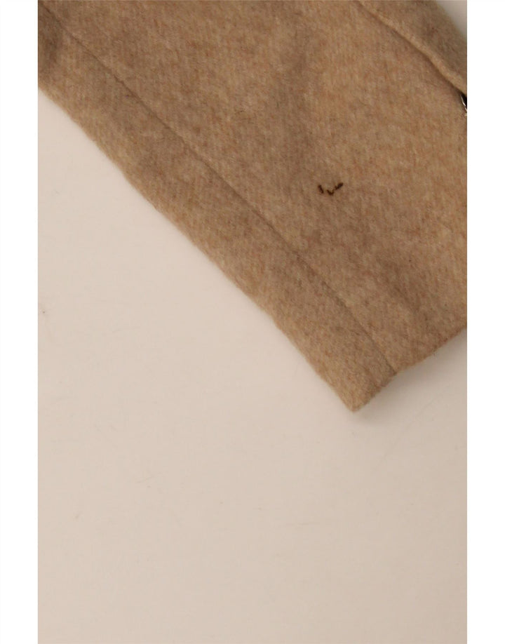 Zara Womens Overcoat UK 10 Small Beige Wool