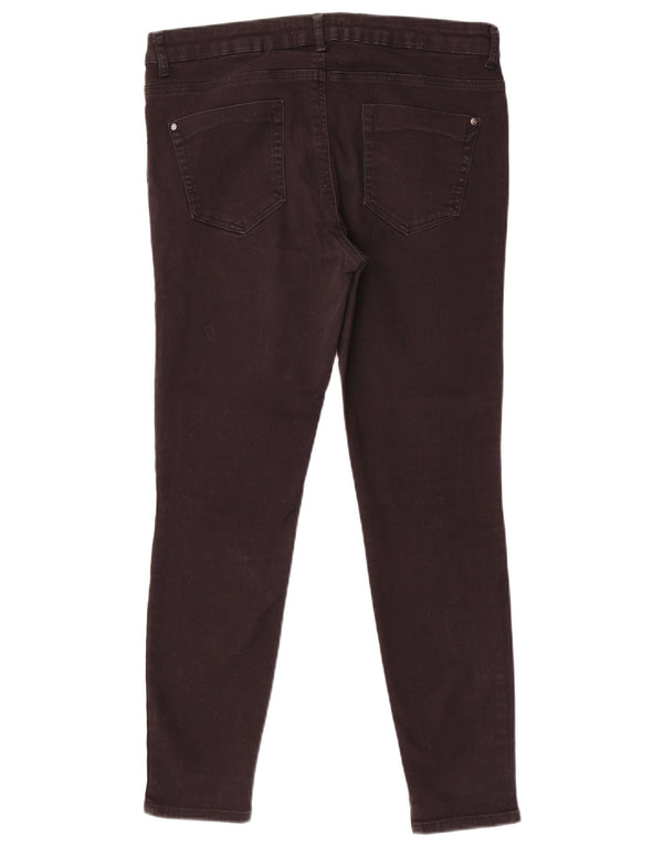 Zara Womens Skinny Jeans EU 44 XL W34 L27 Black Colourblock