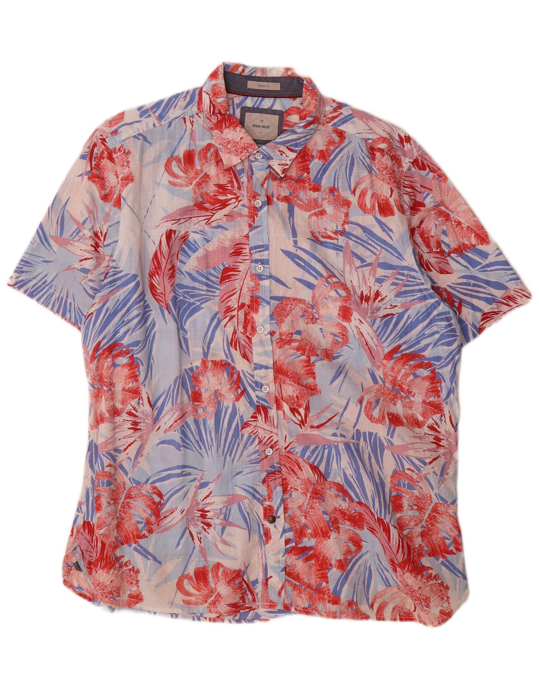 White Stuff Mens Short Sleeve Shirt XL Multicoloured Floral Hawaiian