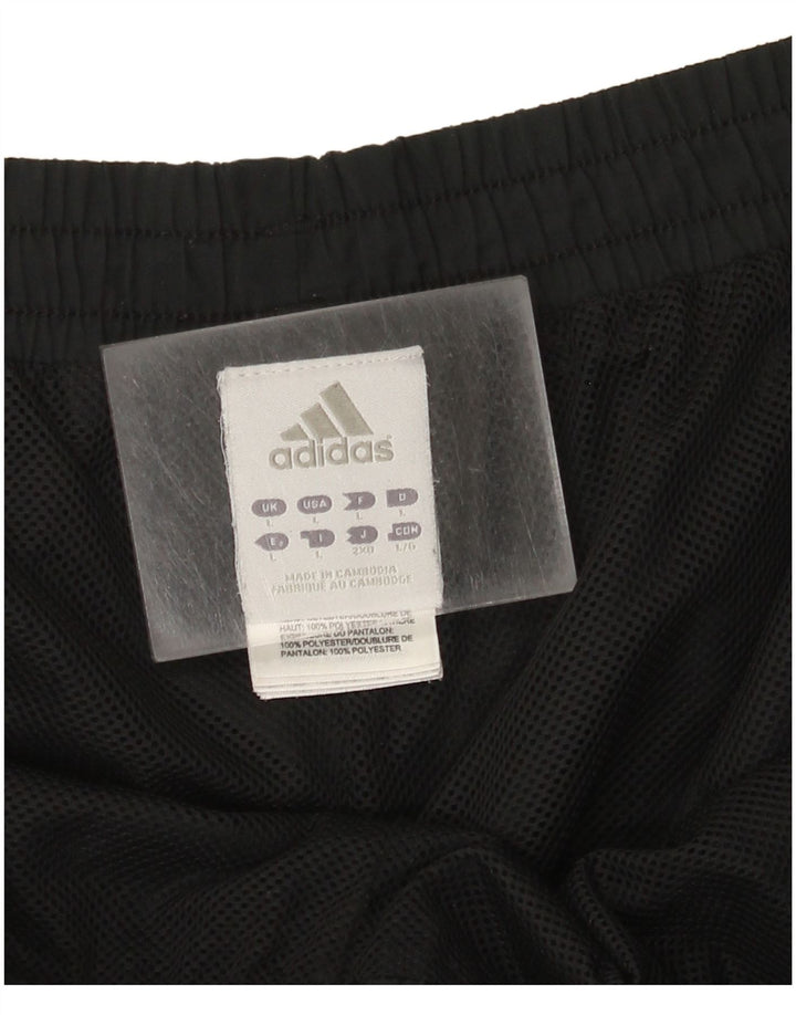 Adidas Mens Tracksuit Trousers Large  Black Polyester
