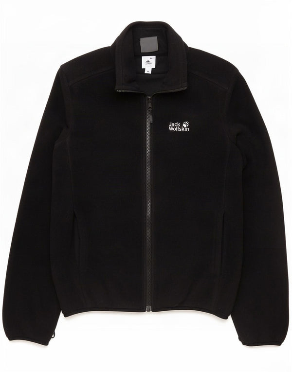 Jack Wolfskin Mens Liner Fleece Jacket UK 38 Small Black Polyester
