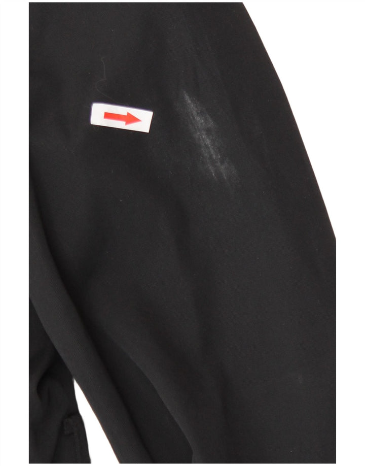 Zara Womens Trench Coat UK 6 XS Black Nylon