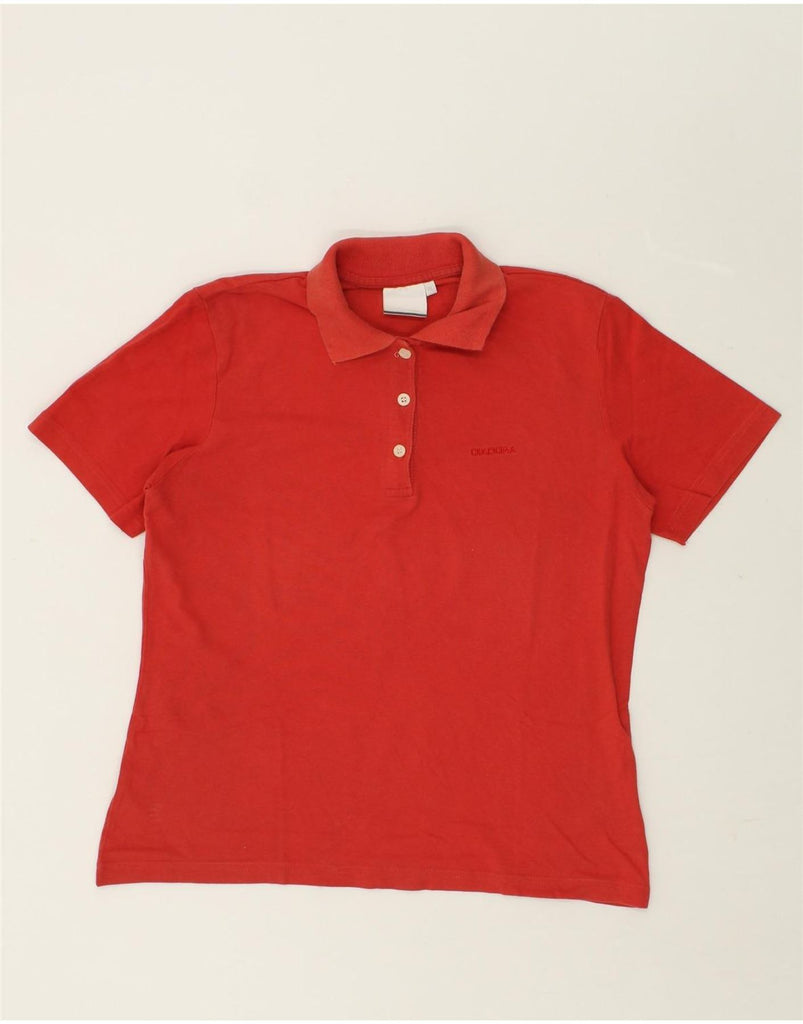 DIADORA Womens Polo Shirt UK 18 XL Red Cotton | Vintage Diadora | Thrift | Second-Hand Diadora | Used Clothing | Messina Hembry 