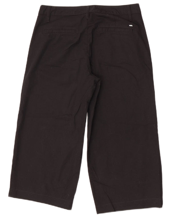 Vans Womens Capri Trousers US 5 Small W27 L20 Black Cotton