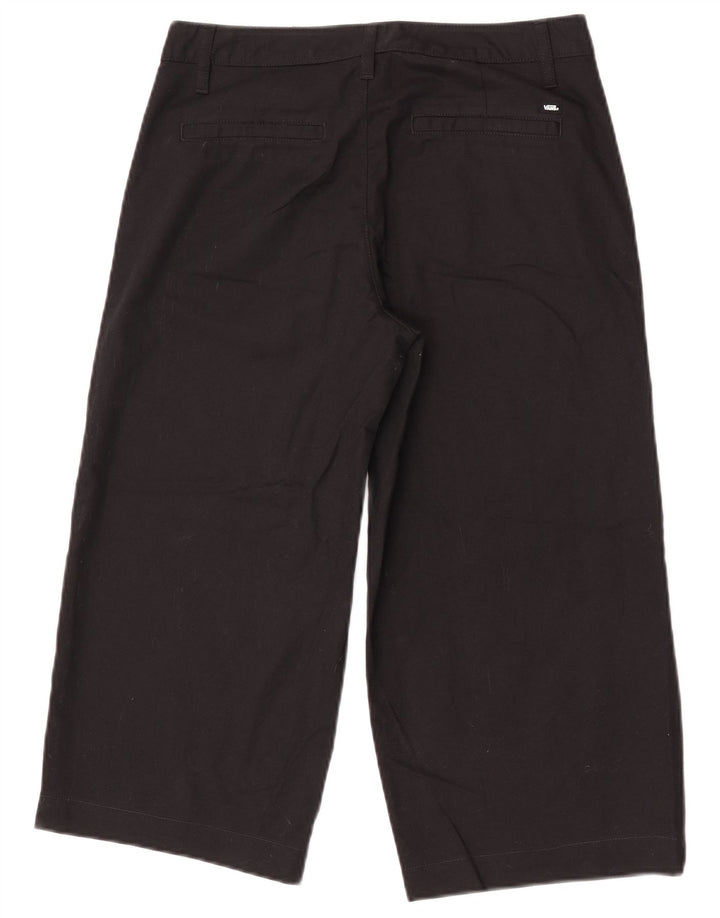 Vans Womens Capri Trousers US 5 Small W27 L20 Black Cotton
