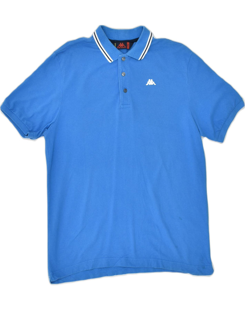 KAPPA Mens Polo Shirt Large Blue Cotton | Vintage | Thrift | Second-Hand | Used Clothing | Messina Hembry 