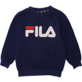 FILA Boys Graphic Sweatshirt Jumper 5-6 Years Navy Blue Vintage Fila and Second-Hand Fila from Messina Hembry 