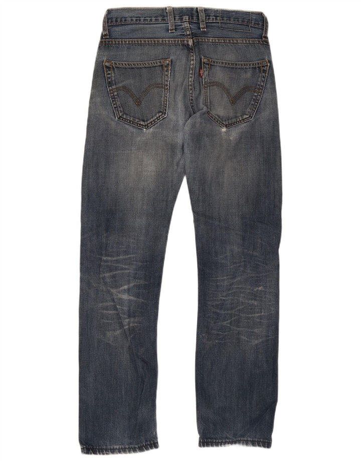 Levi's Mens 504 Straight Jeans W29 L34 Blue Cotton