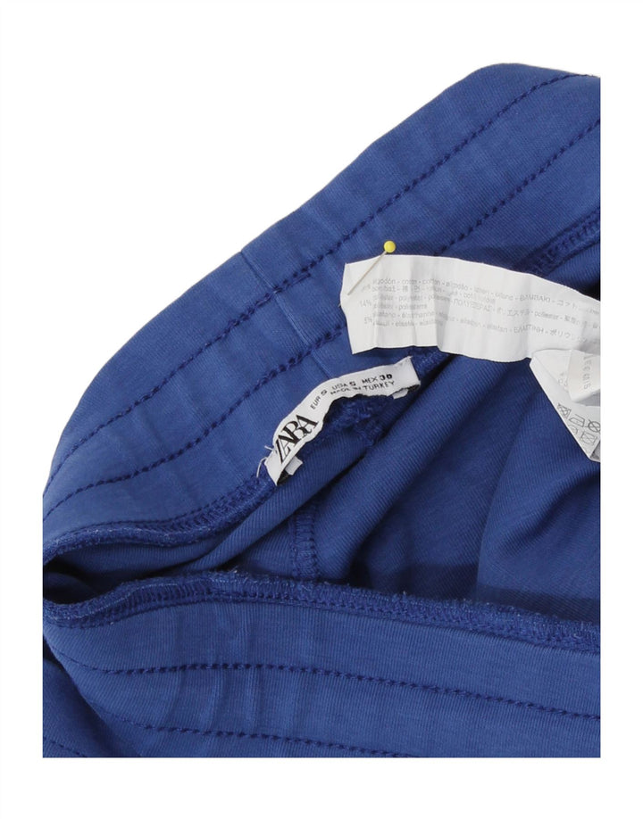Zara Mens Sport Shorts Small Blue Cotton