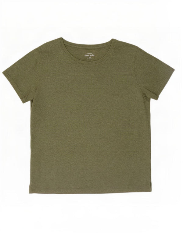 Eddie Bauer Mens T-Shirt Top 2XL Green Cotton