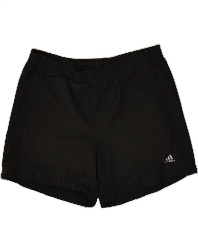 ADIDAS Mens Sport Shorts Medium Black Polyester | Vintage Adidas | Thrift | Second-Hand Adidas | Used Clothing | Messina Hembry 