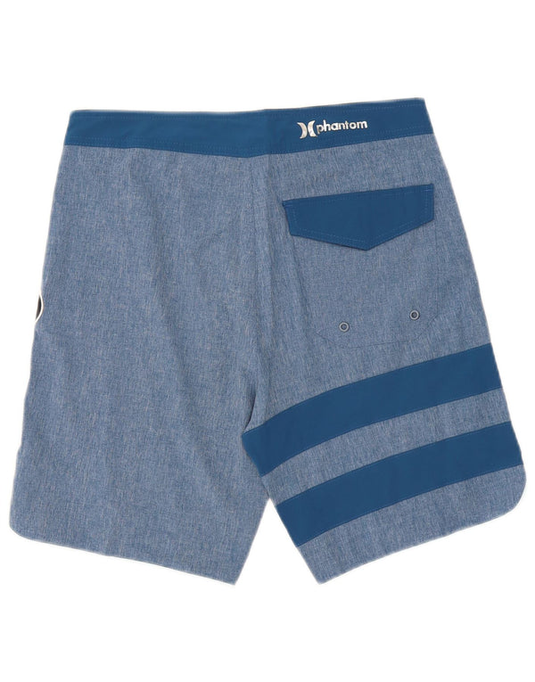Harley Mens Swimming Shorts Medium  Blue Colourblock