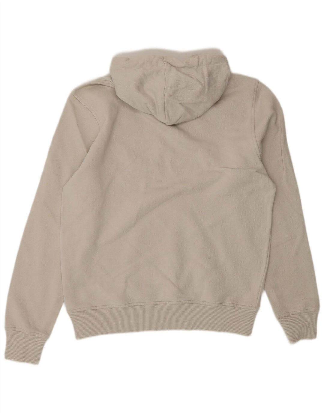 WOOLRICH Mens Graphic Hoodie Jumper Small Off White Colourblock Cotton