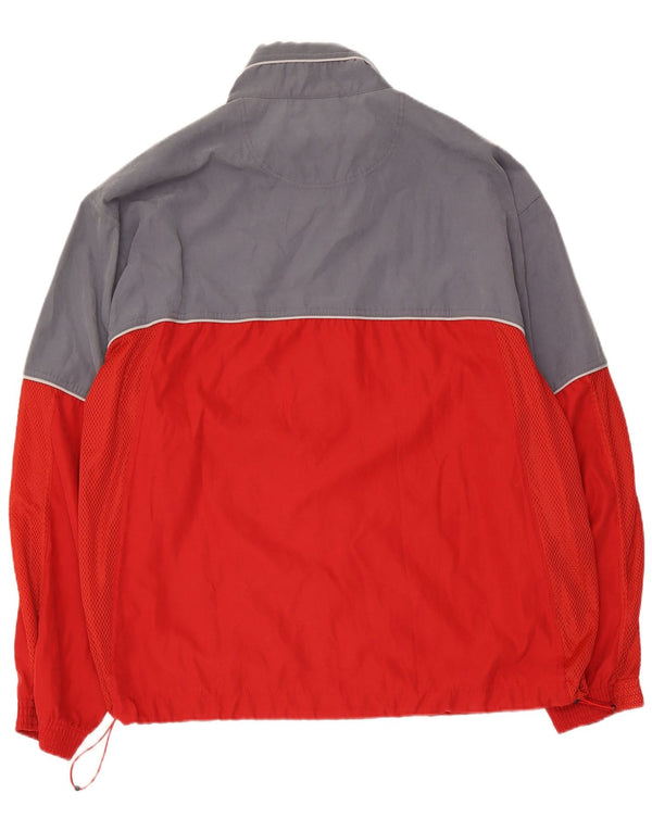 AUSTRALIAN L'ALPINA Mens Tracksuit Top Jacket IT 58 2XL Red Colourblock