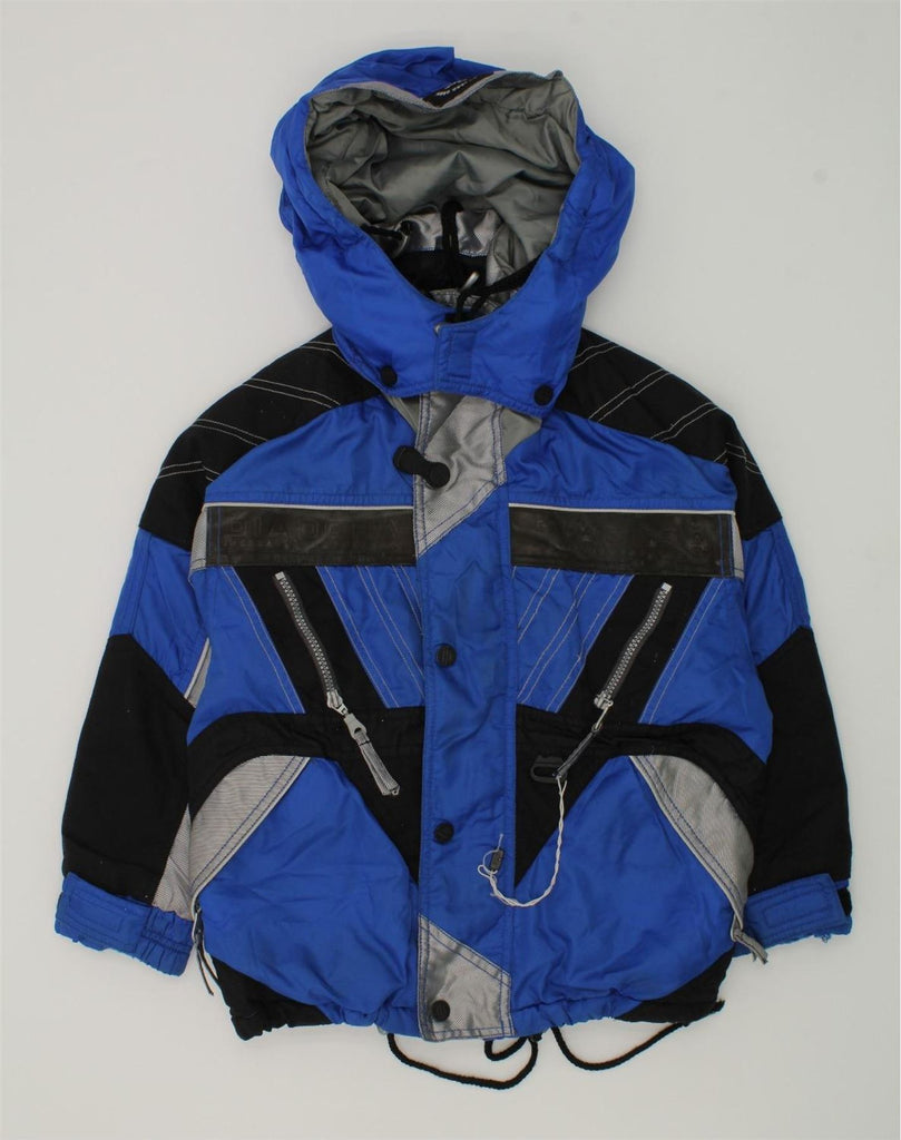 DIADORA Boys Hooded Ski Jacket 9-10 Years Small Blue Polyamide | Vintage Diadora | Thrift | Second-Hand Diadora | Used Clothing | Messina Hembry 