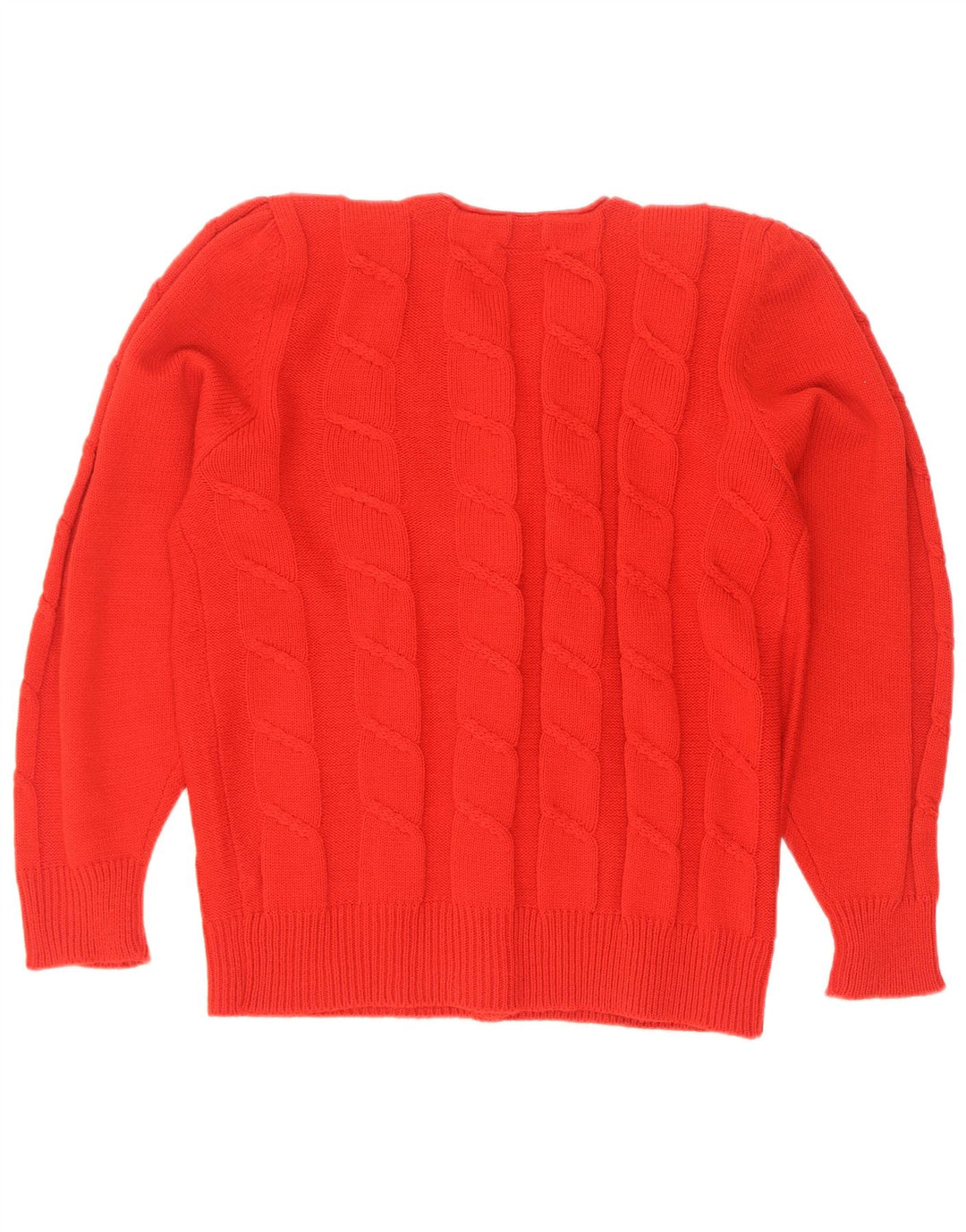 Vintage Womens Cardigan Sweater UK 14/16 Medium Red Polyacrylic