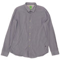 Hugo Boss Mens Regular Fit Shirt XL Blue Pinstripe Cotton