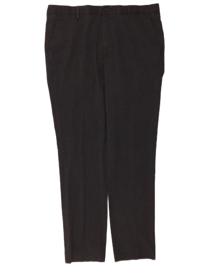 Marks & Spencer Mens Slim Chino Trousers W36 L31 Grey