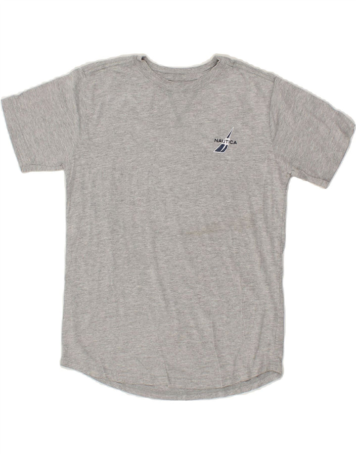 NAUTICA Boys T-Shirt Top 10-11 Years Medium  Grey Cotton Vintage Nautica and Second-Hand Nautica from Messina Hembry 