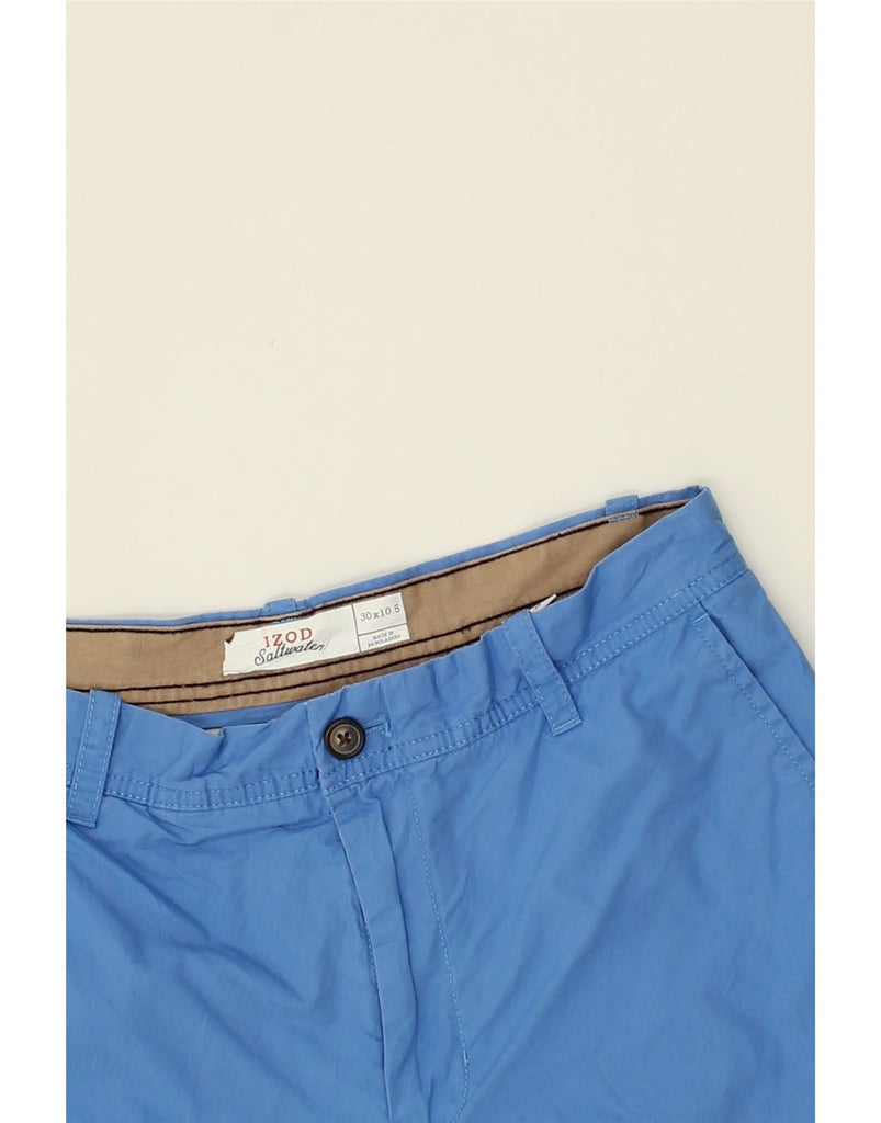 IZOD Mens Chino Shorts W30 Medium Blue Cotton | Vintage Izod | Thrift | Second-Hand Izod | Used Clothing | Messina Hembry 