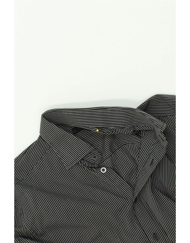 JACK & JONES Mens Shirt Large Black Pinstripe | Vintage Jack & Jones | Thrift | Second-Hand Jack & Jones | Used Clothing | Messina Hembry 