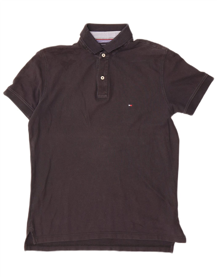 Tommy Hilfiger Mens Regular Fit Polo Shirt Medium Navy Blue Cotton