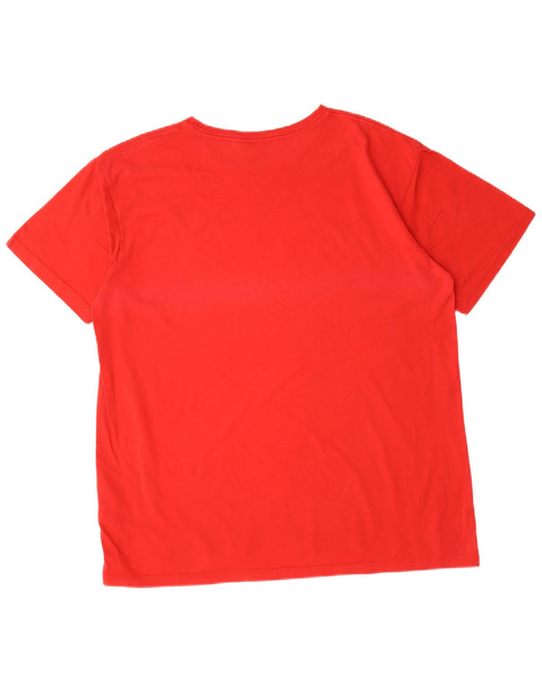 Quiksilver Mens Graphic T-Shirt Top 2XL Red Cotton